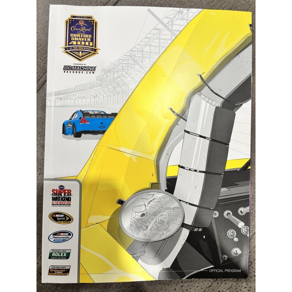 2012 Brickyard 400 NASCAR Official Race Program Racing Indianapolis Speedway